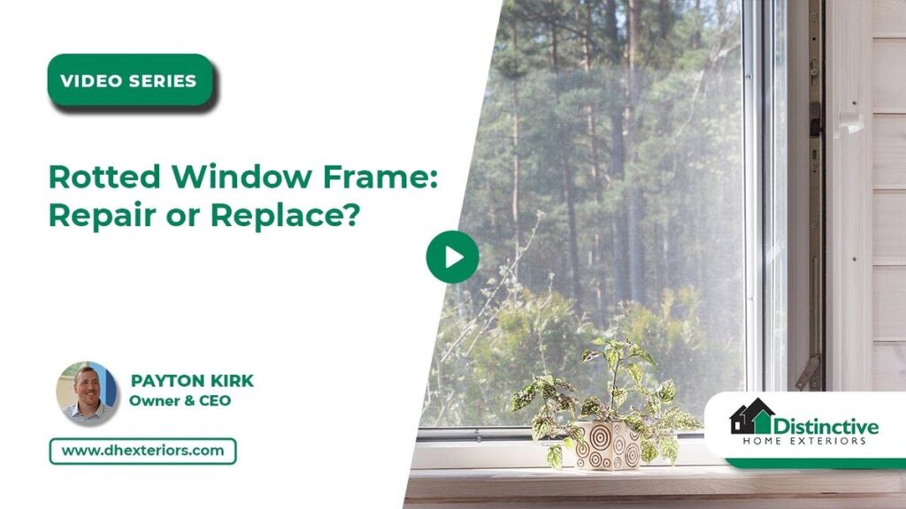 rotted window frame